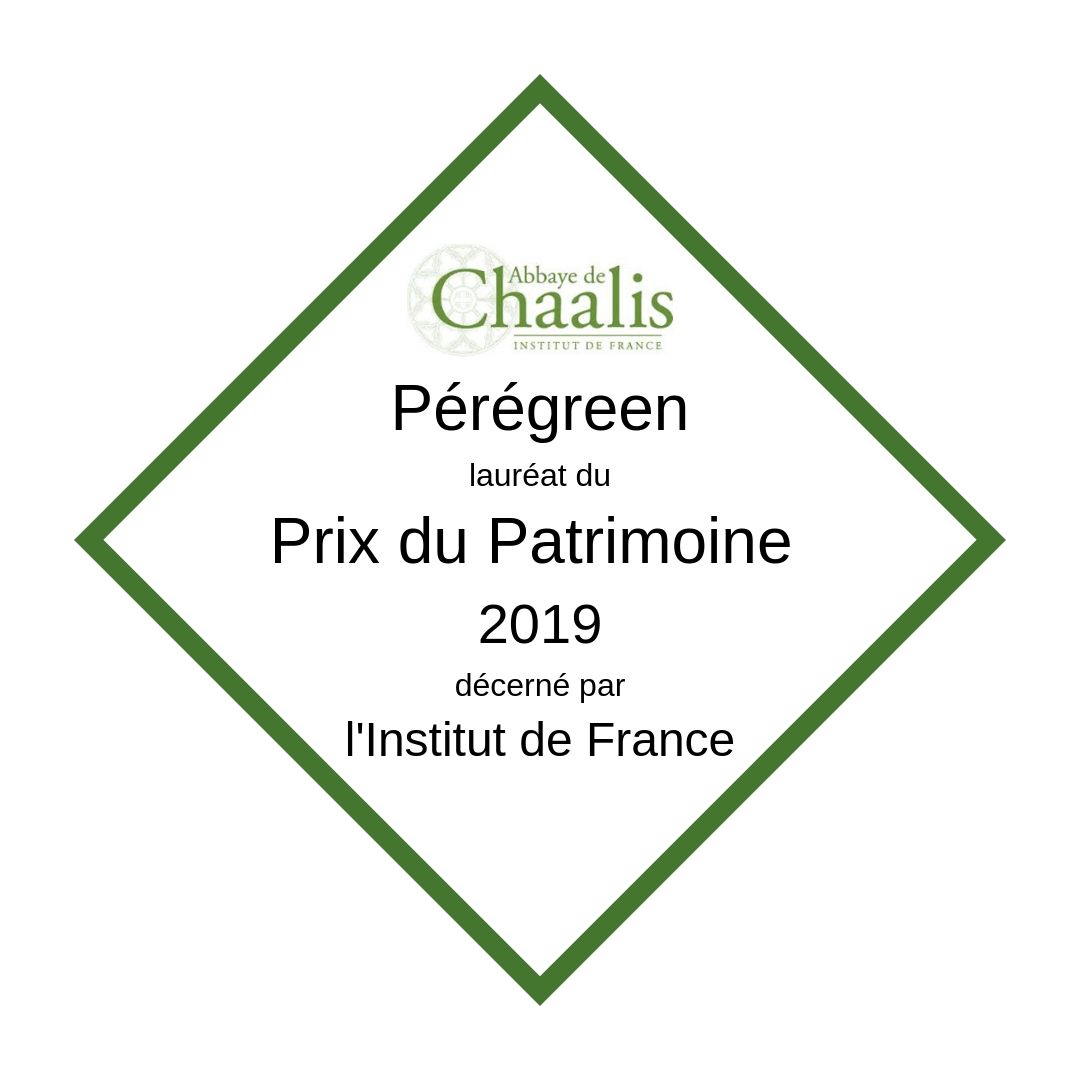 peregreen laureat du prix du patrimoine 2019 decerne par l institut de france journees de la rose de chaalis 2