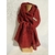 foulard laine garance rouge