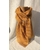 foulard orange voile de lin rayé pelures oignon peregreen