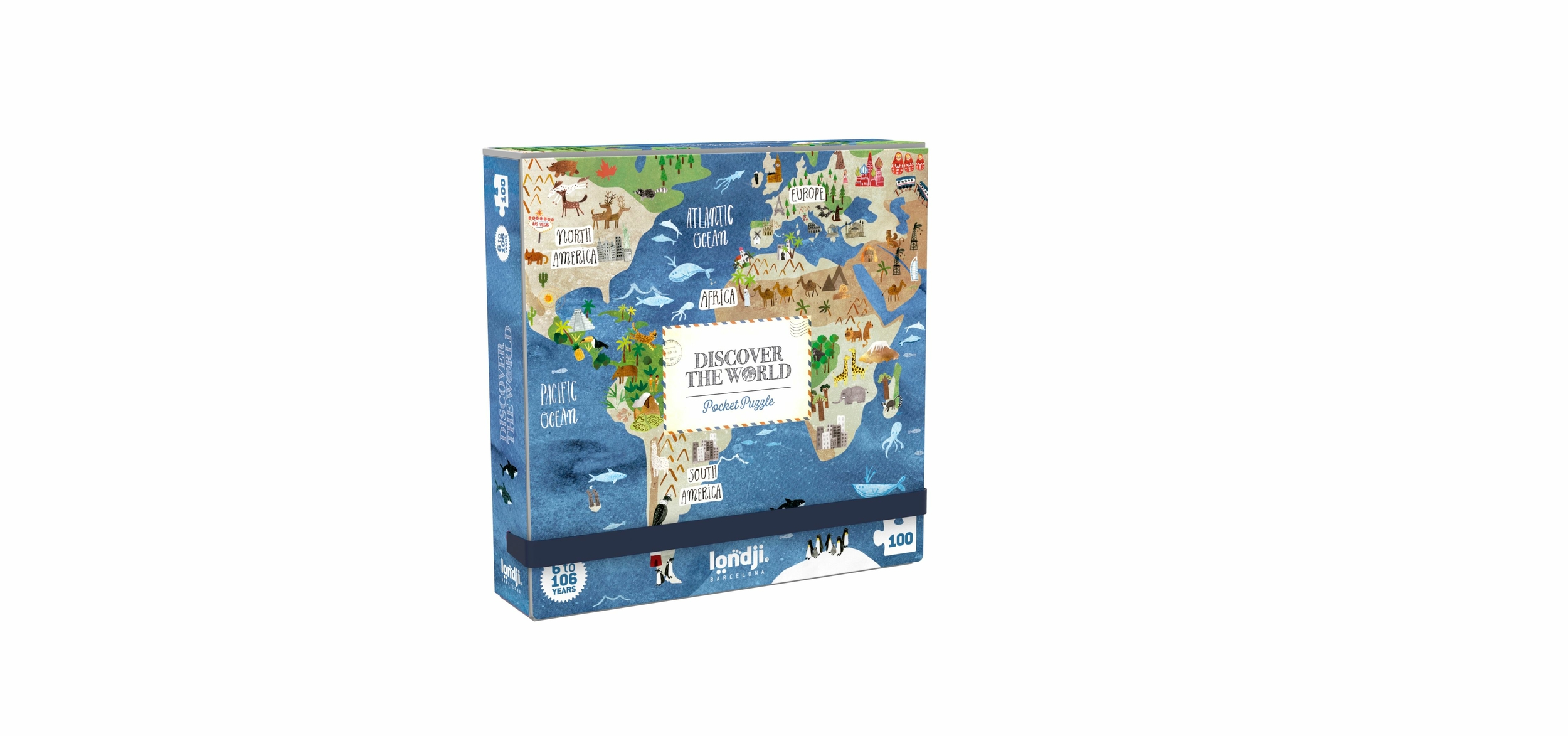 Discover the World (Découvre le monde) Version pocket 100 pièces à partir 6 ans