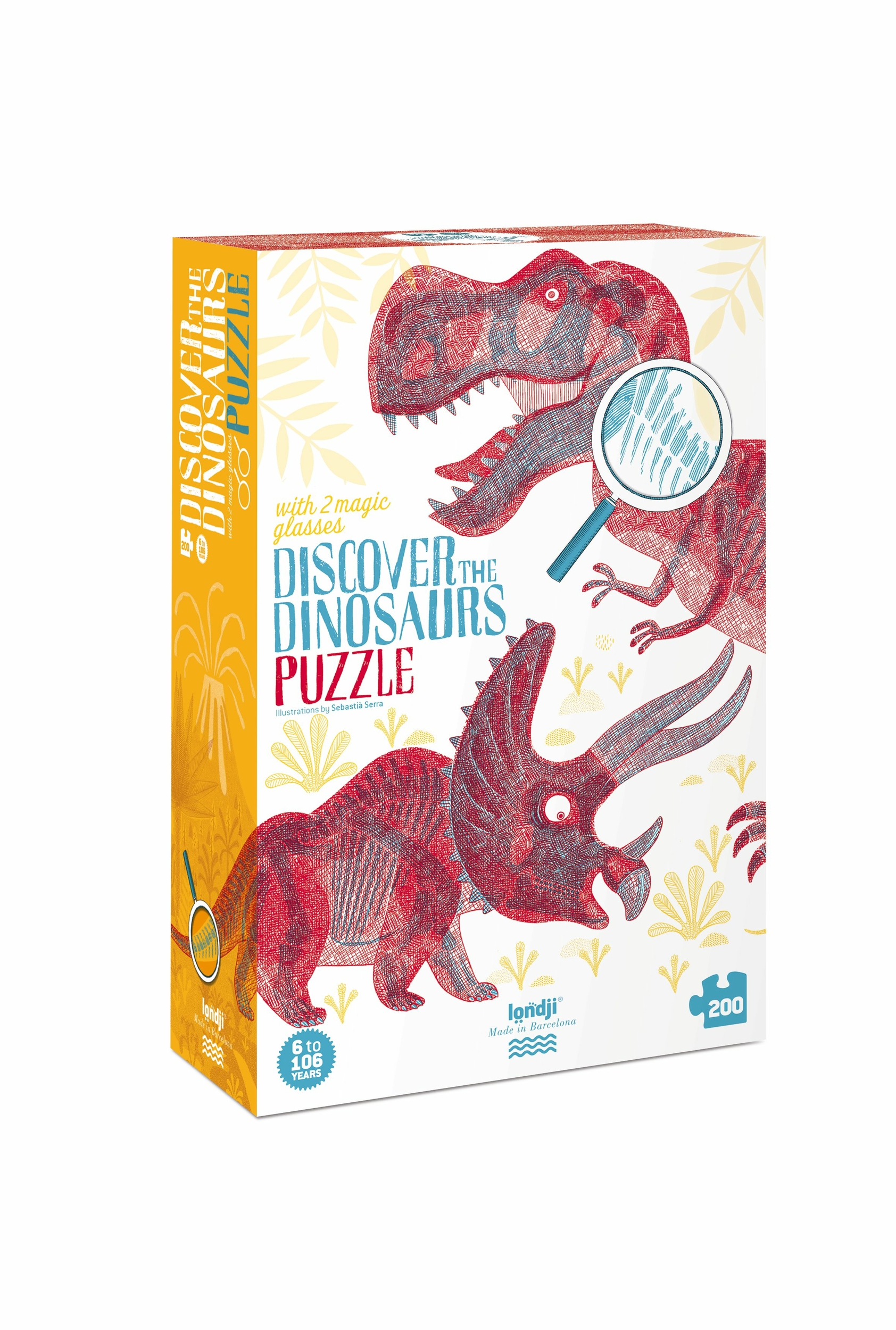 Discover the Dinosaurs (Découvre les Dinosaures) 200 pièces à partir de 6 ans