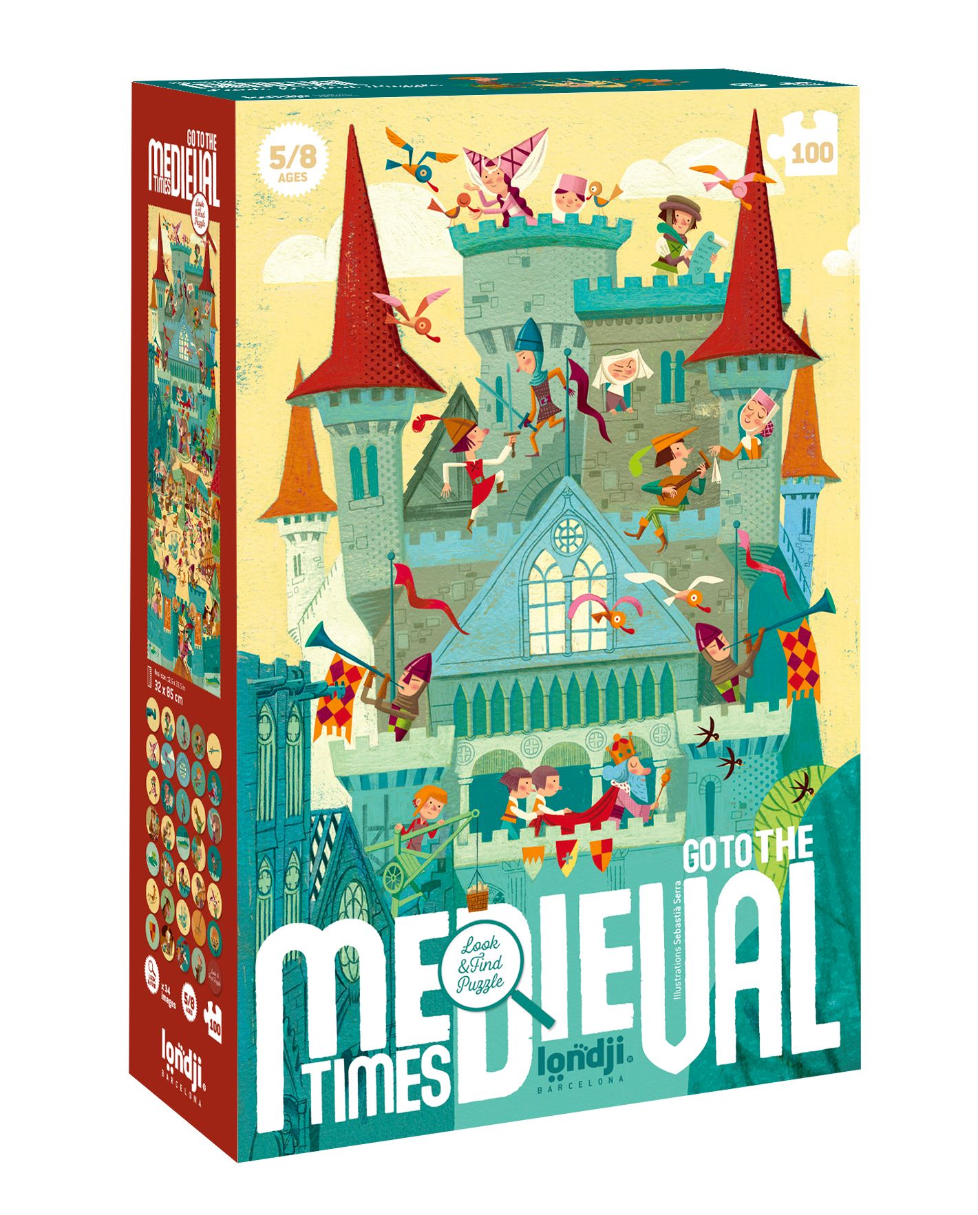 Go to the médiaval times (À l\'air médiéval) 100 pièces de 5 à 8 ans