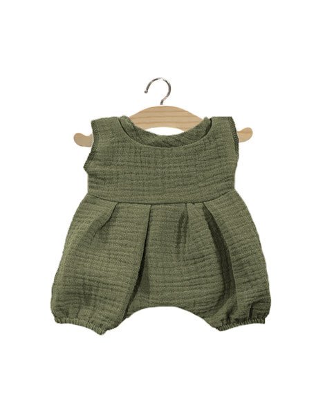 Barboteuse Noa coton vert olive
