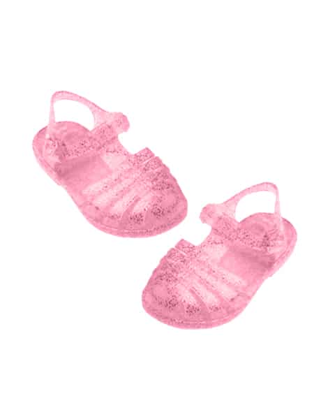 Sandales de plage Rose pailleté - Minikane