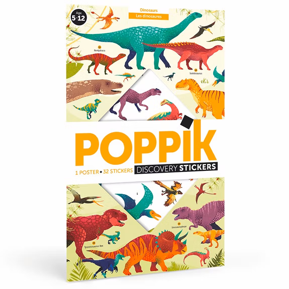 Poster Stickers Dinosaures - Poppik