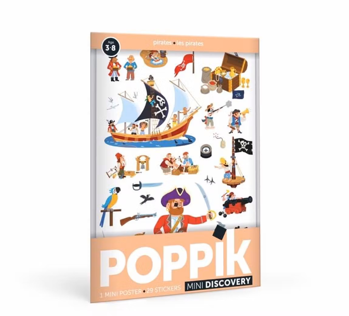 Mini Poster Stickers Pirates - Poppik