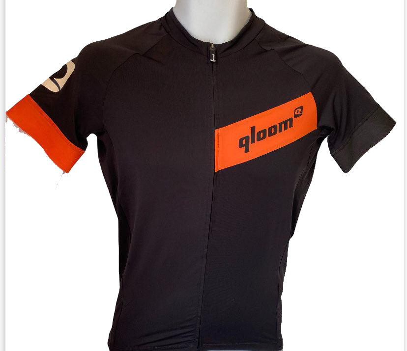 t-shirt QLOOM cyclisme fraser face noir