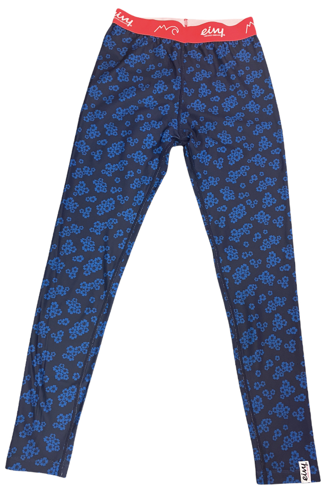Pantalon thermique Eivy couleur fleurs bleu Taille XS 1