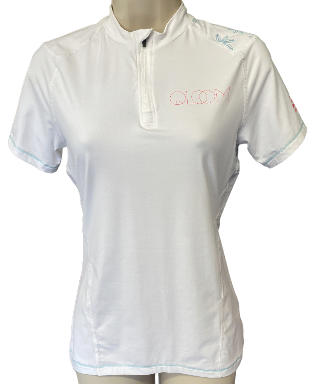 T-Shirt-cycliste-femme-blanc-Qloom-Noosa-taille-S