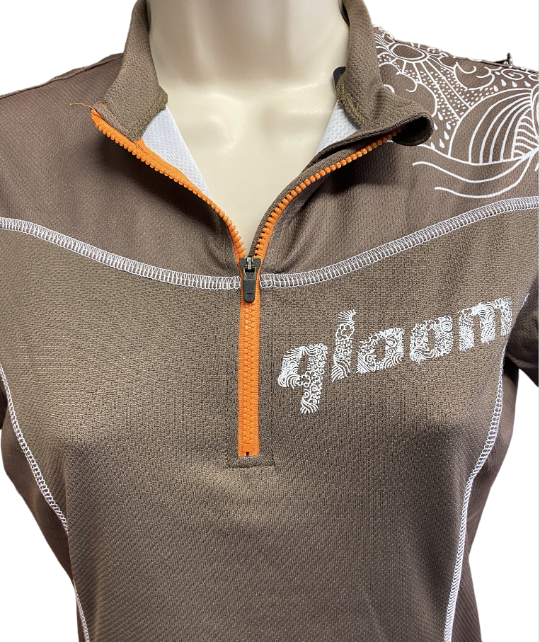 QLOOM-Tamarama-short-sleeves-brown-zip