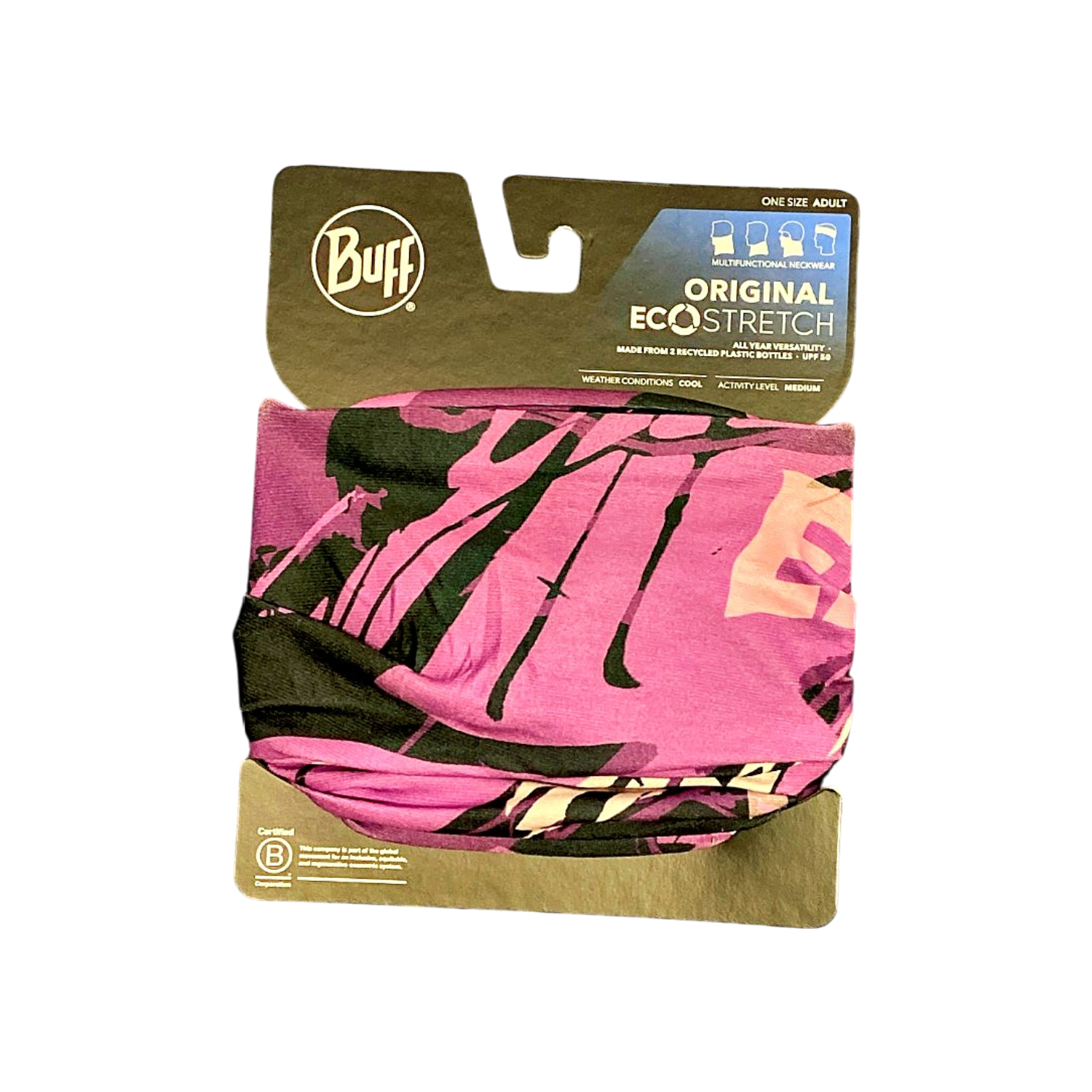 Buff Original Ecostretch Siary Purple