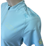 T-Shirt-cycliste-femme-ice-blue-Qloom-noosa-taille-S-fleurs