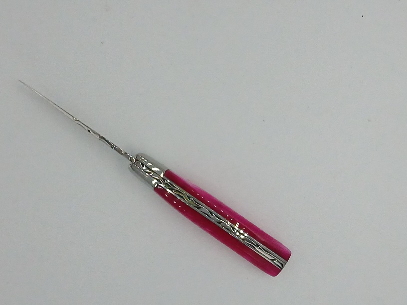 Guillochage couteau Thiers 1M rose 9c