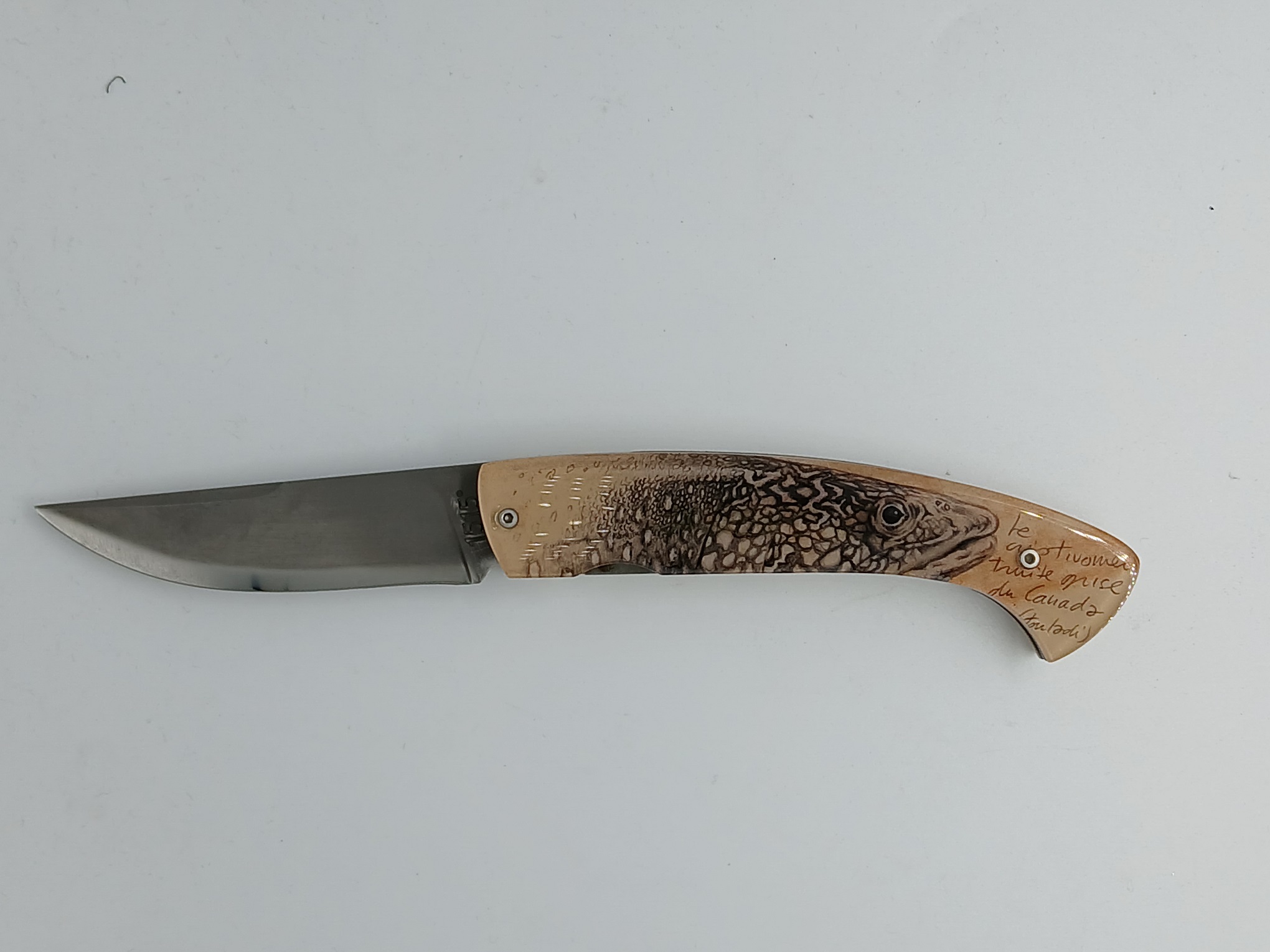 Couteau 1515 saumon recto