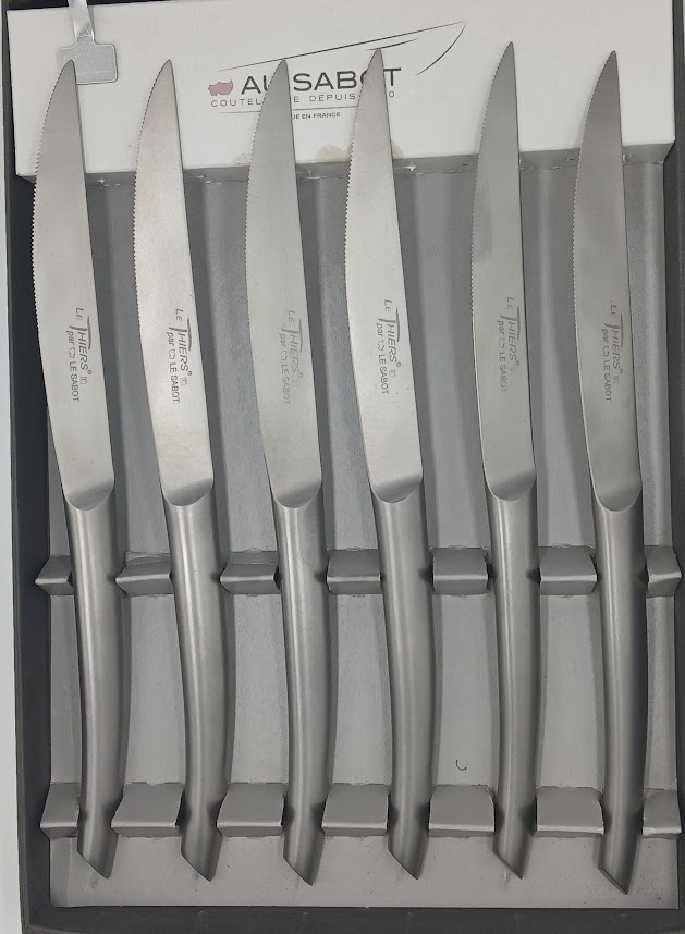 boite 6 couteaux Thiers inox monobloc