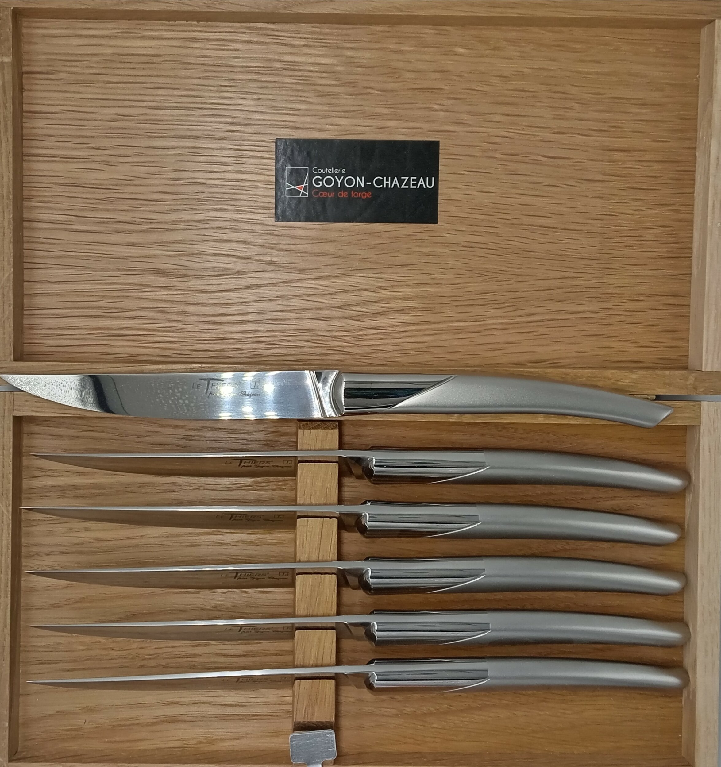 coffret 6 couteaux inox Goyon Chazeau