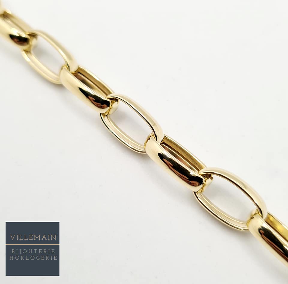 Bracelet or 750 jaune Femme 7.5 mm Bijoux or 750 Bracelet or