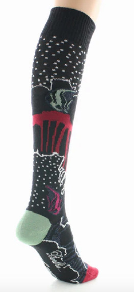 Chaussettes Haute Laine peignée - Poissons - Berthe aux Grands Pieds