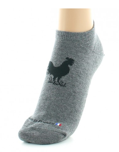 Socquettes Coton - Coq Anthracite/Noir - Dagobert à l\'envers