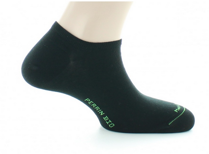Socquettes Coton Bio - Noir - Perrin