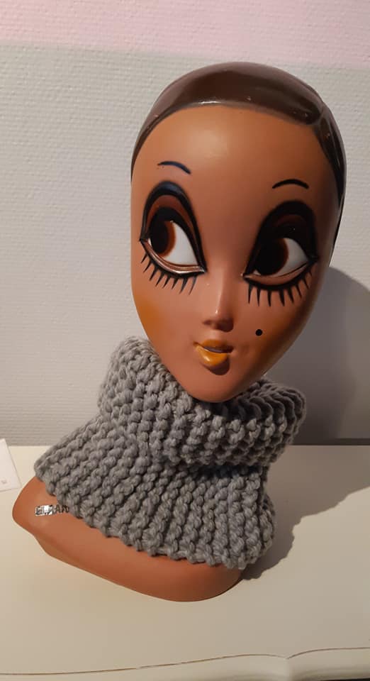 Tour de cou gris