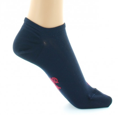 SOCQUETTES SOIE MARINE - PERRIN