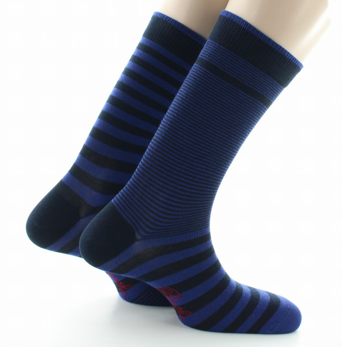 Chaussettes Coton - Rayures Asymétriques - Berthe aux Grands Pieds