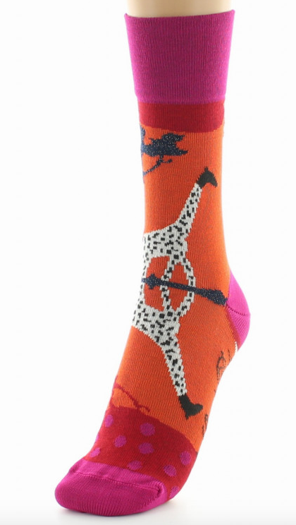 Chaussettes Coton Fil d\'Ecosse - La Girafe - Berthe aux Grands Pieds