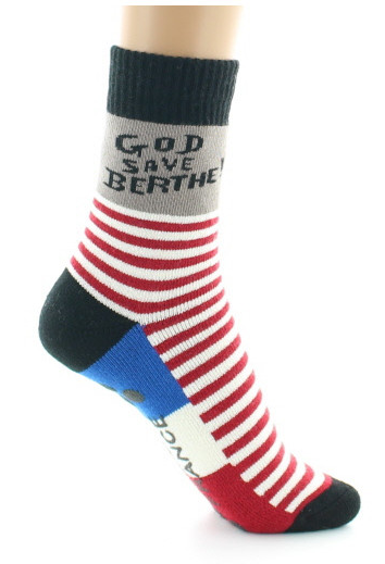 Chaussettes anti-dérapantes Laine Peignée - God Save Berthe - Berthe aux Grands PIeds
