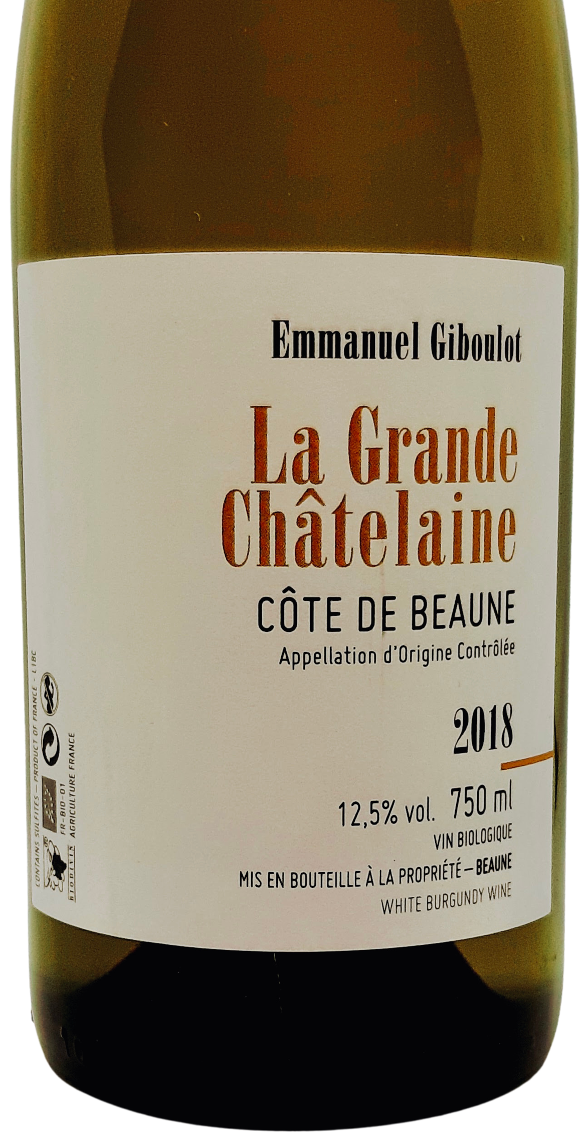 Côte de Beaune La Grande Châtelaine 2018