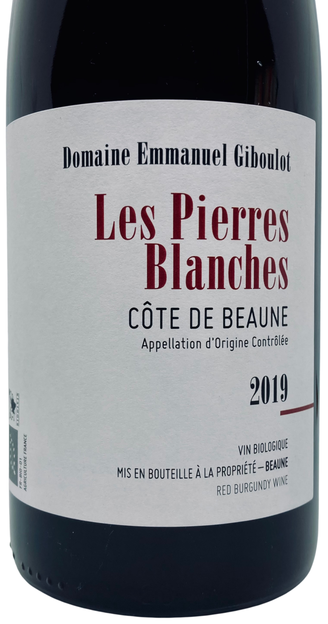 Les Pierres Blanches Côte de Beaune rouge 2019
