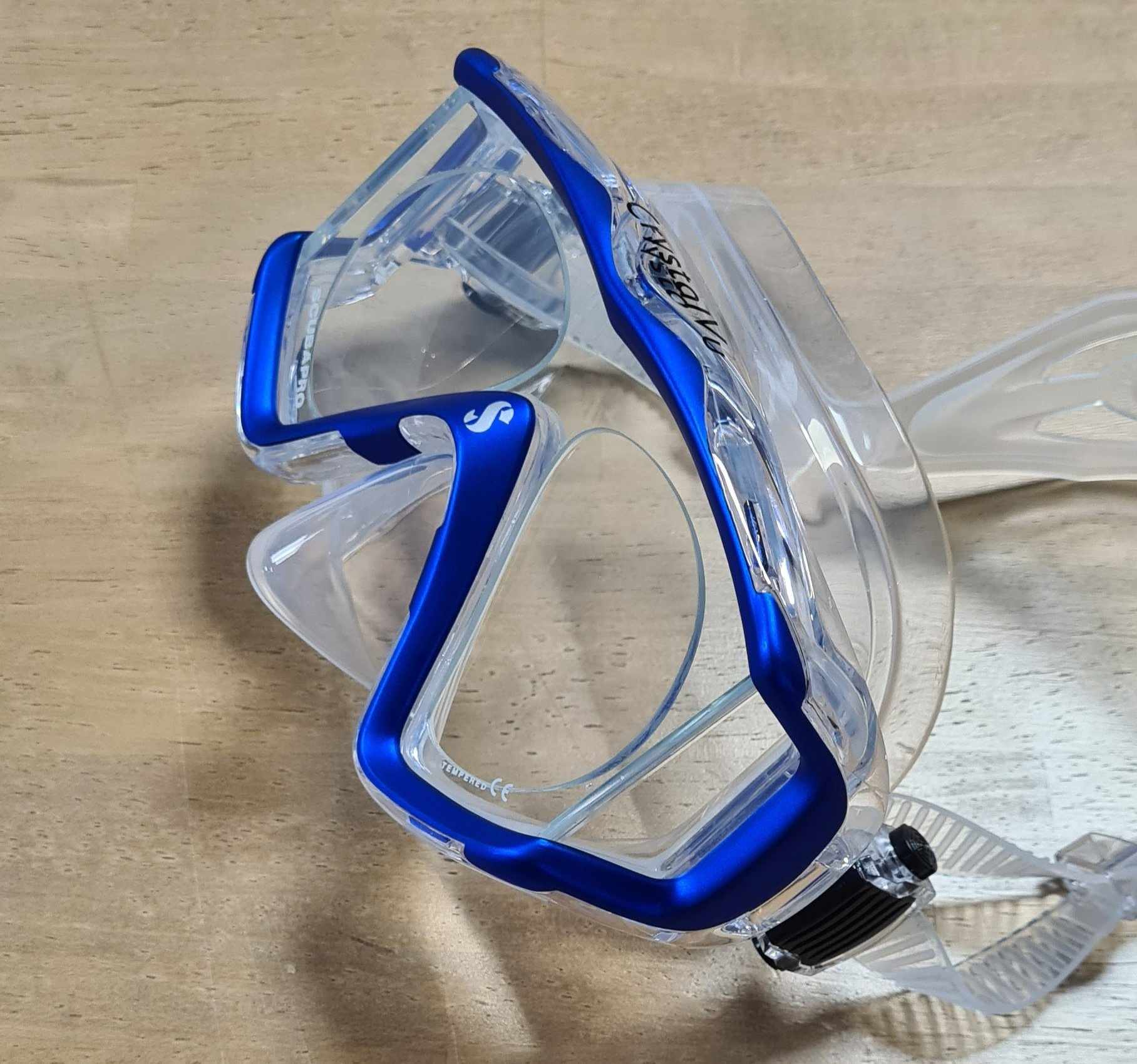 scubapro crystalvu avec des verres à la vue
