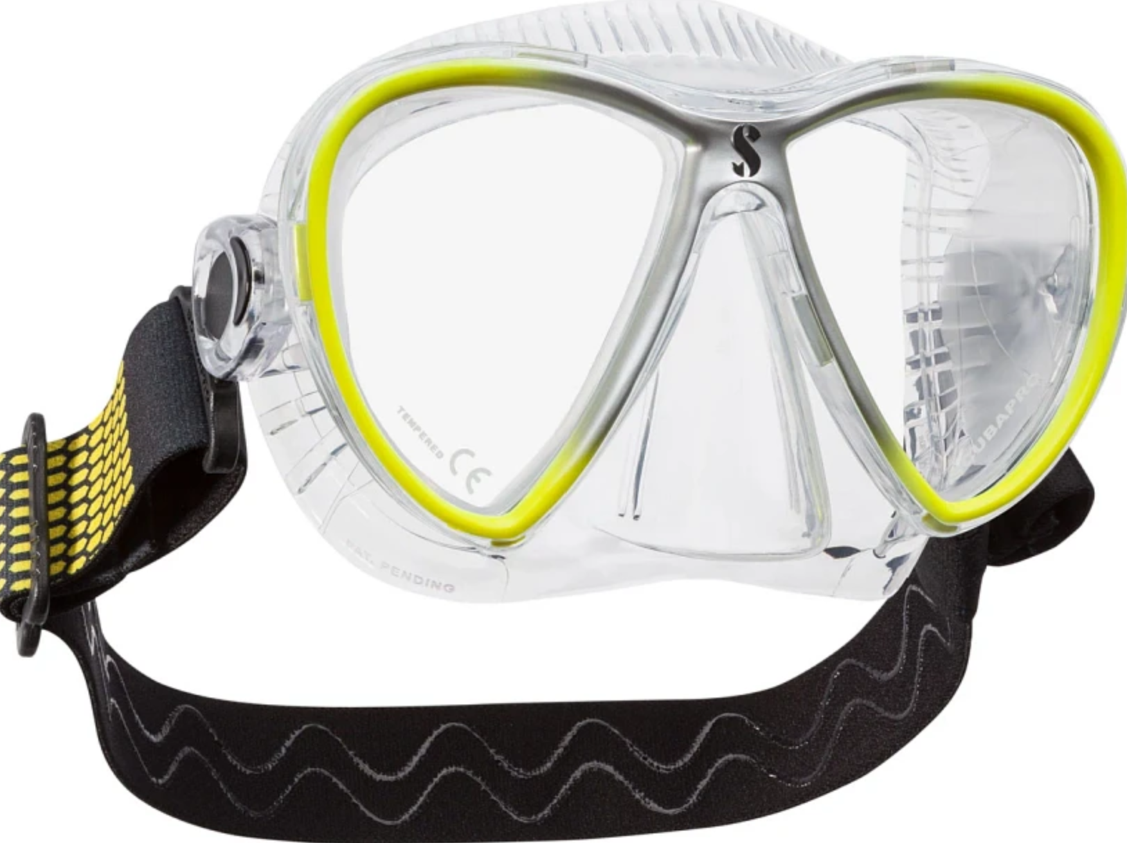 scubapro synergy twin jaune à la vue avec des verres progressifs