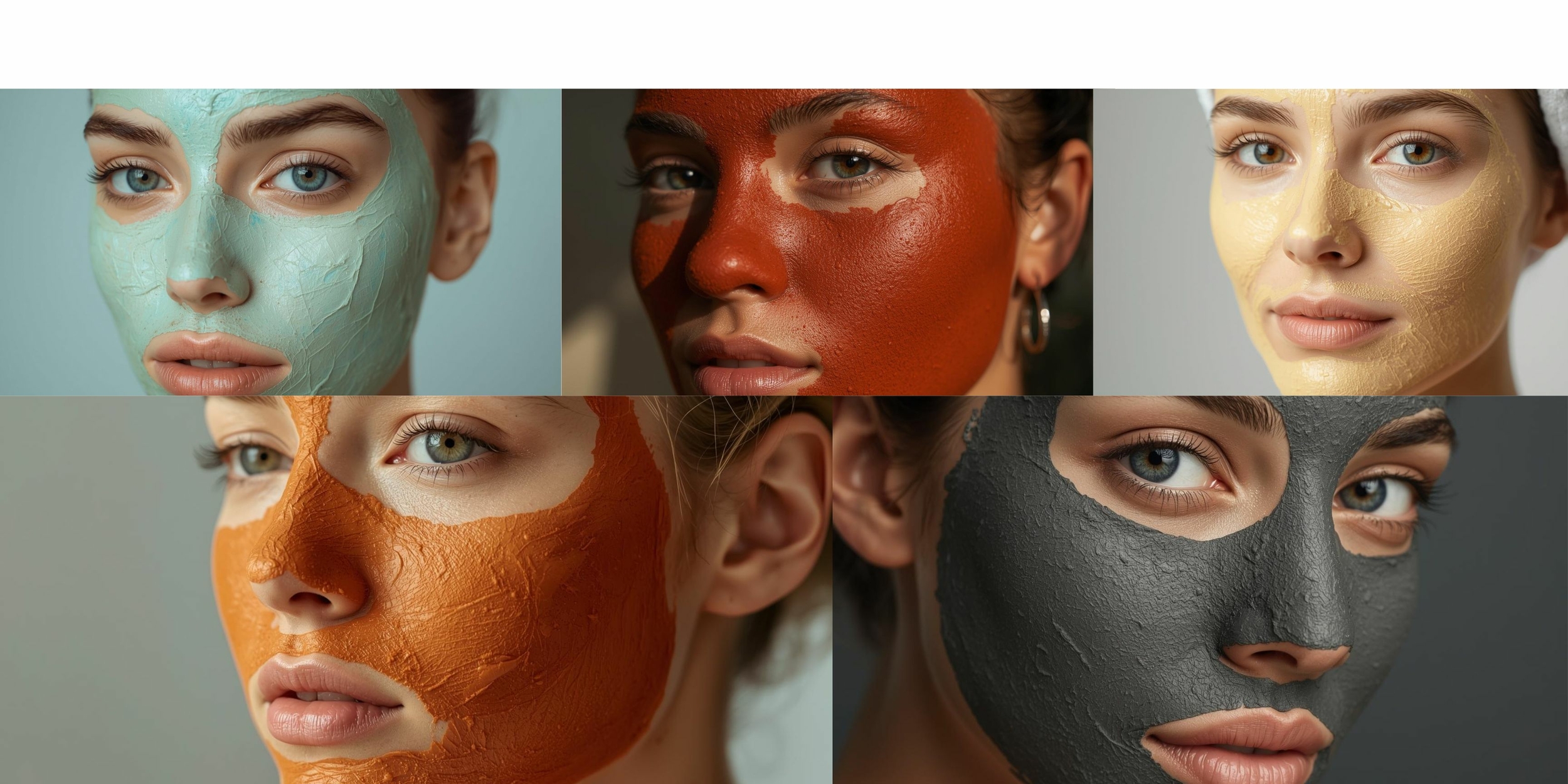 Nos masques d'argile de couleur Clé des Champs
