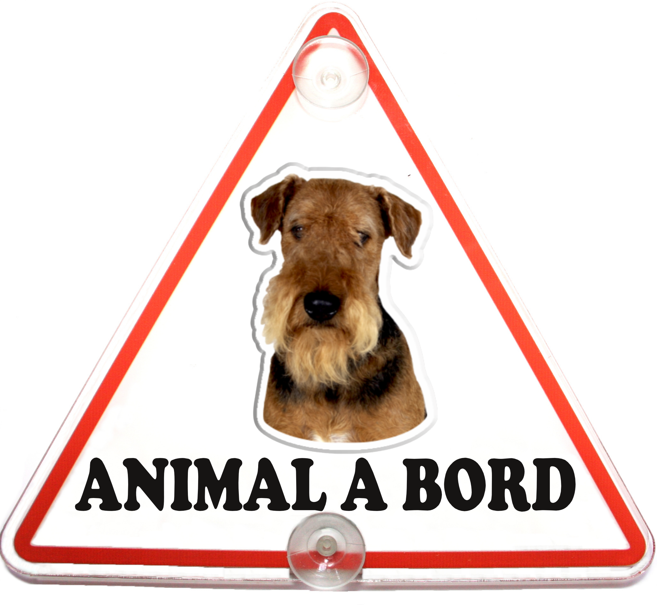 plaque-animal-chien-a-bord-airedale-terrier-n1