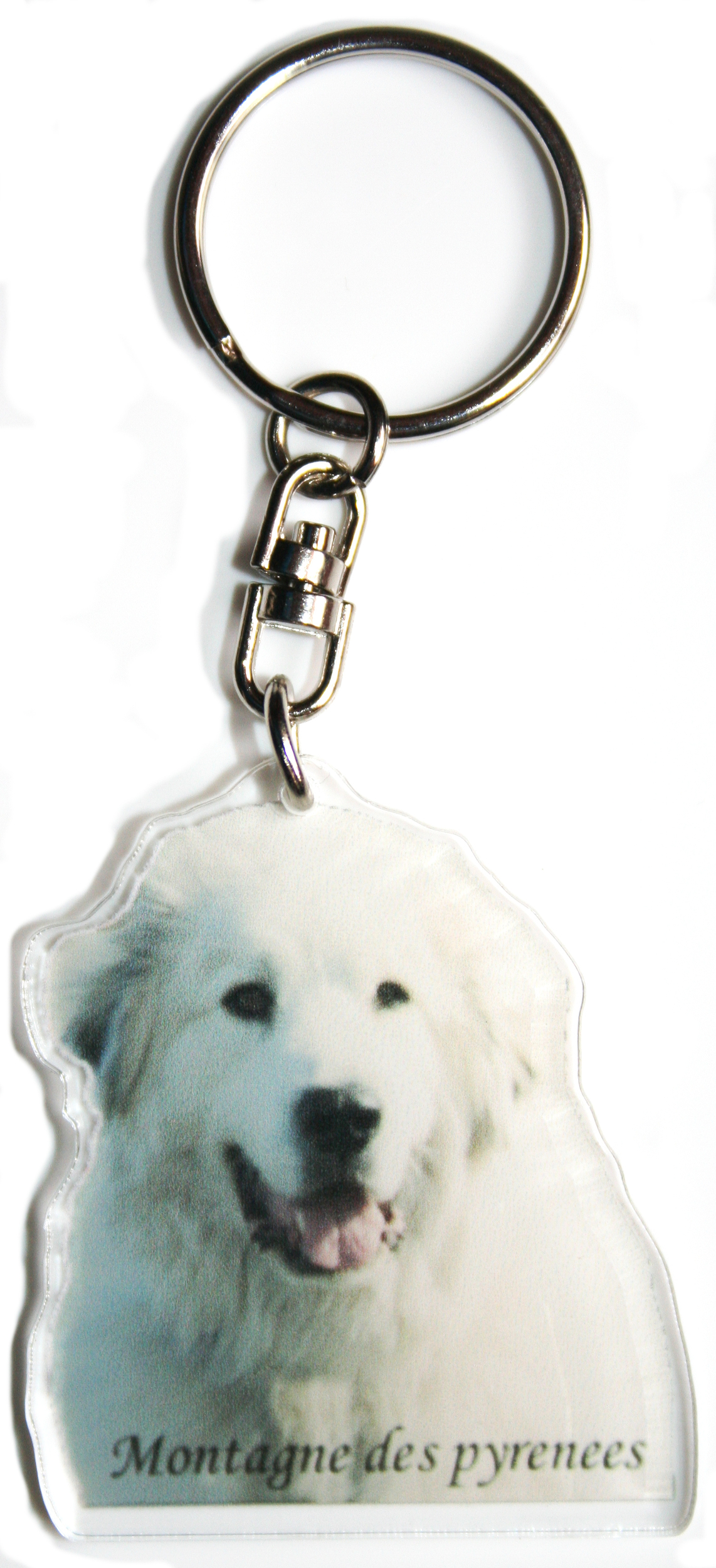 marque generique - caniche chien cristal porte-clés porte-clés