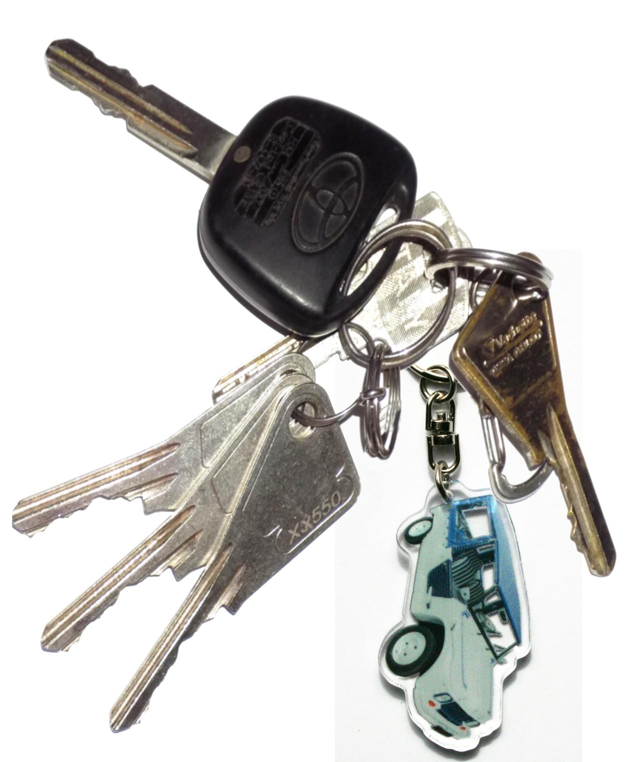Porte clef personnalisable voiture