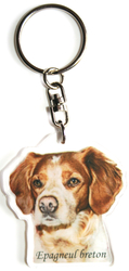Porte clef fidget spinner chien avec photo