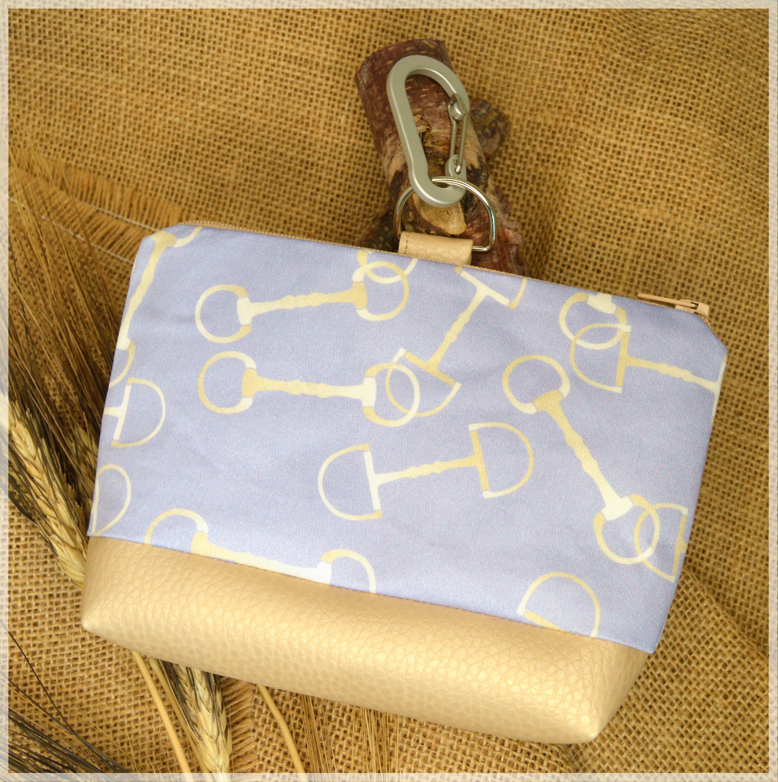 Pochette friandises GM Bridle'teuil lavande 1 bord