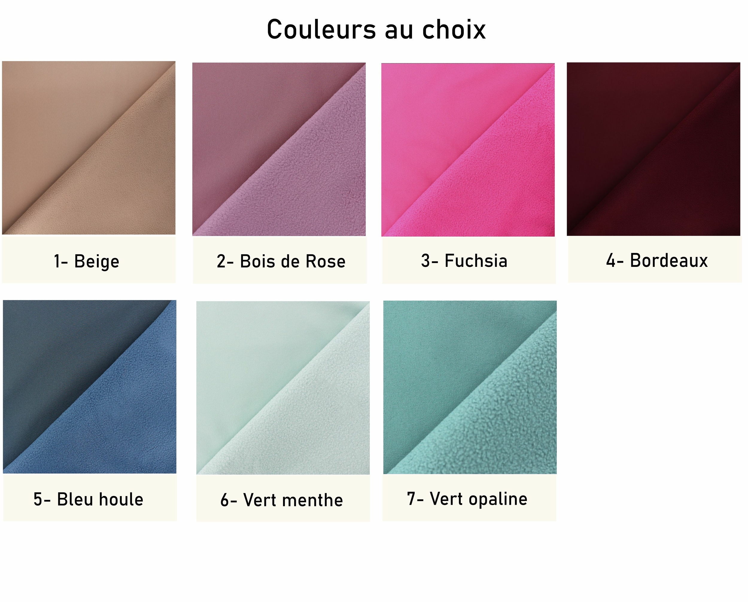 Couleurs au choix