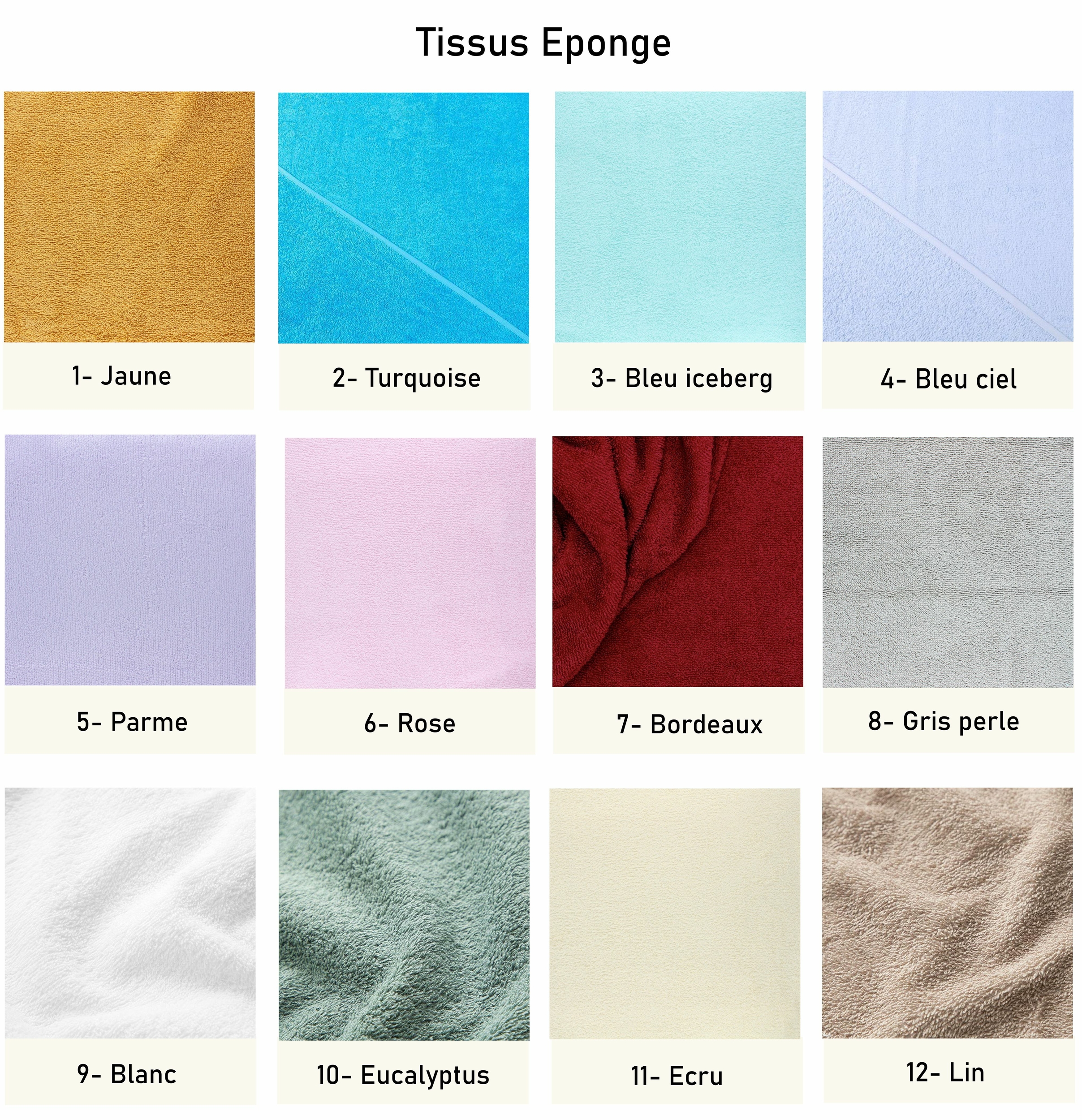 Tissus éponges