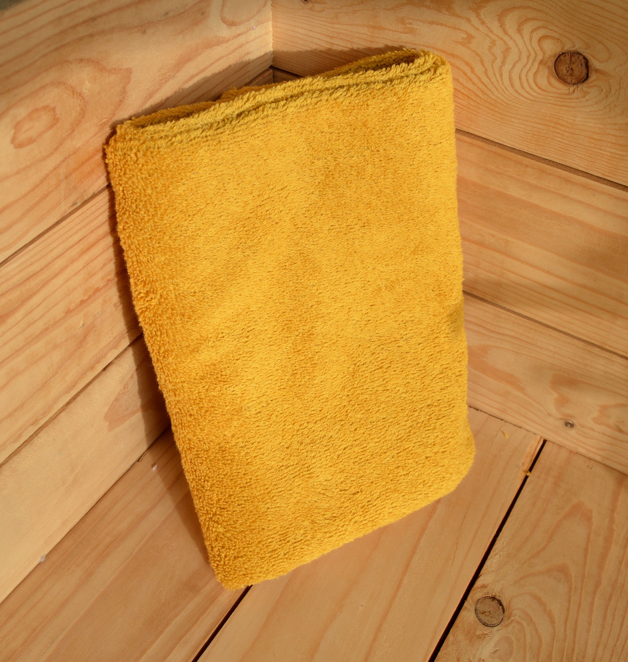 Jaune soleil grande serviette