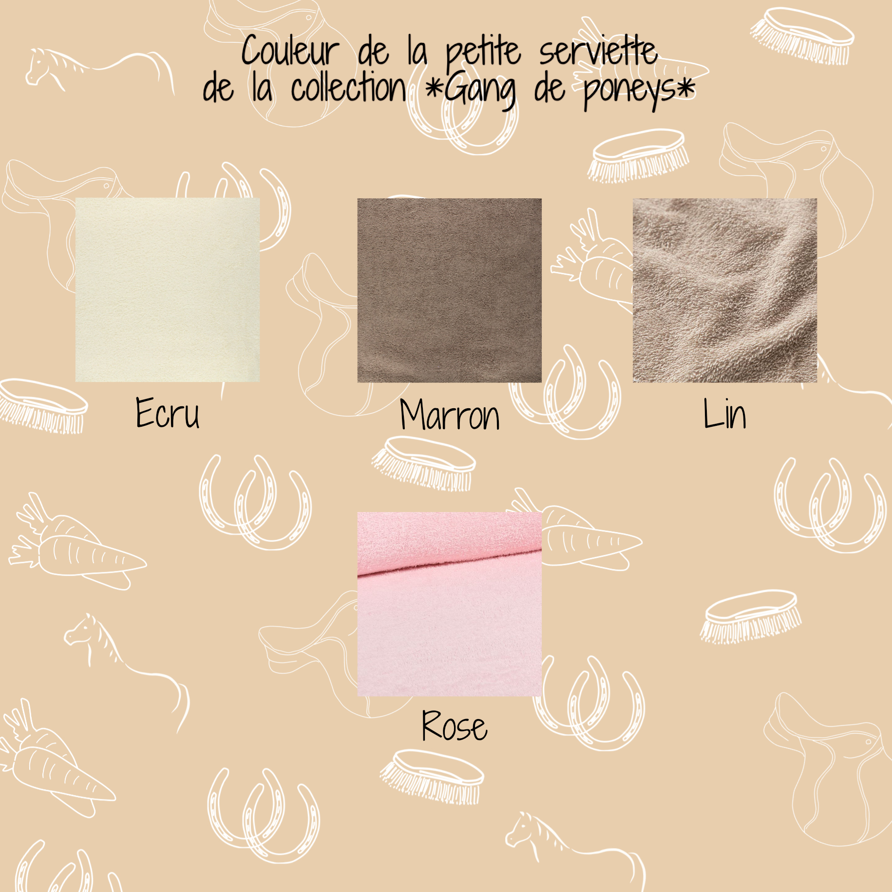 couleur éponge petites serviettes