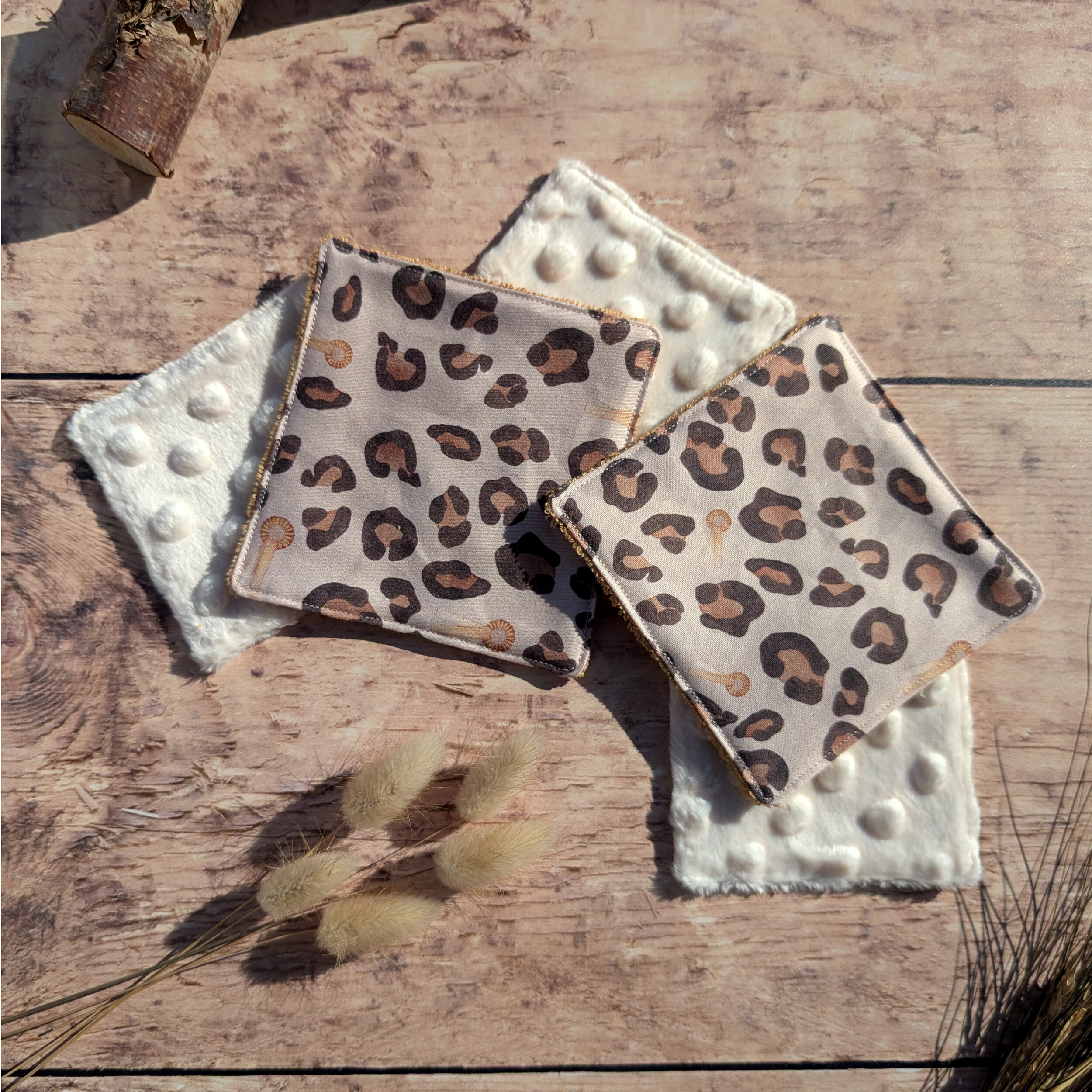 lingettes lavables carré
