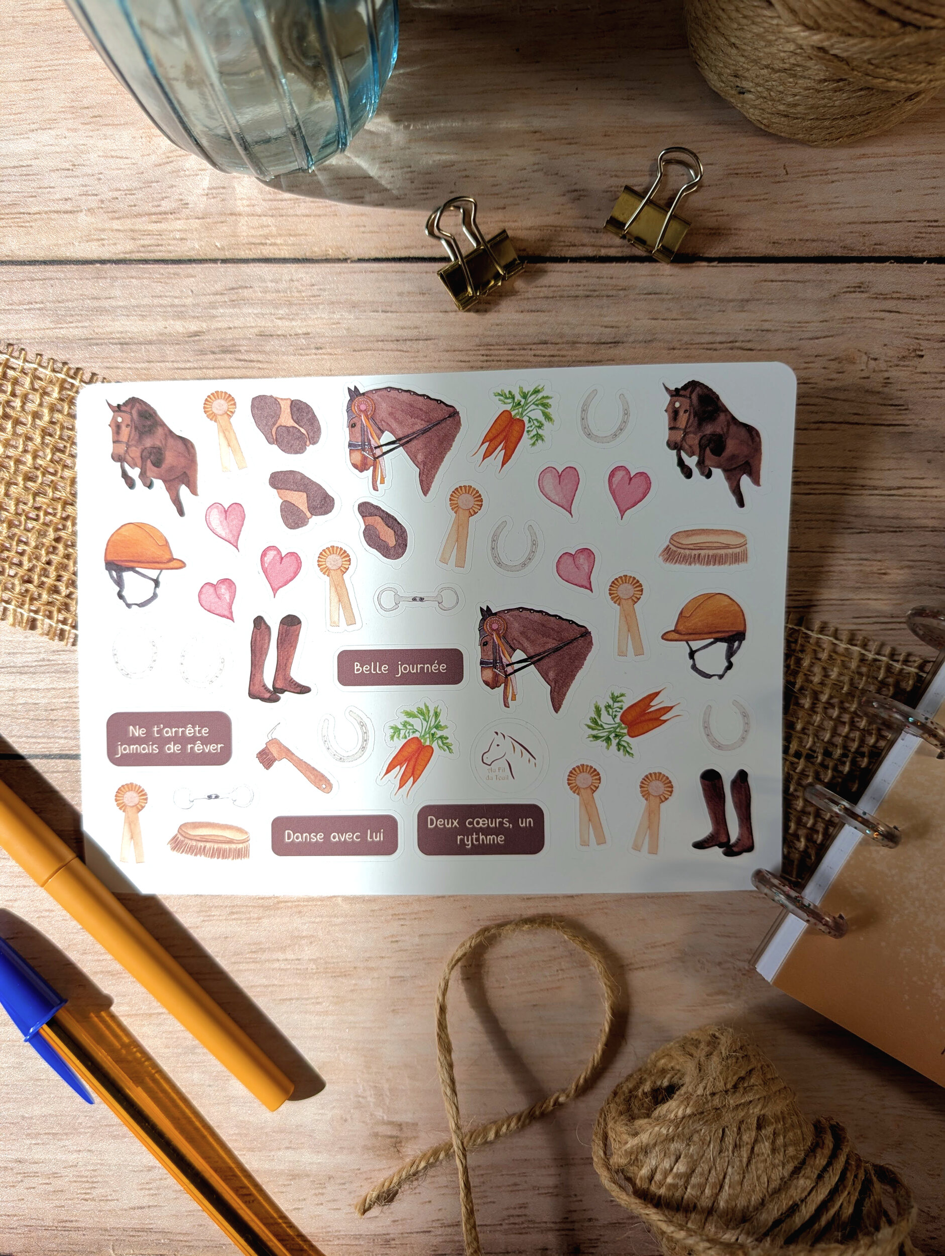 plaquette stickers classique