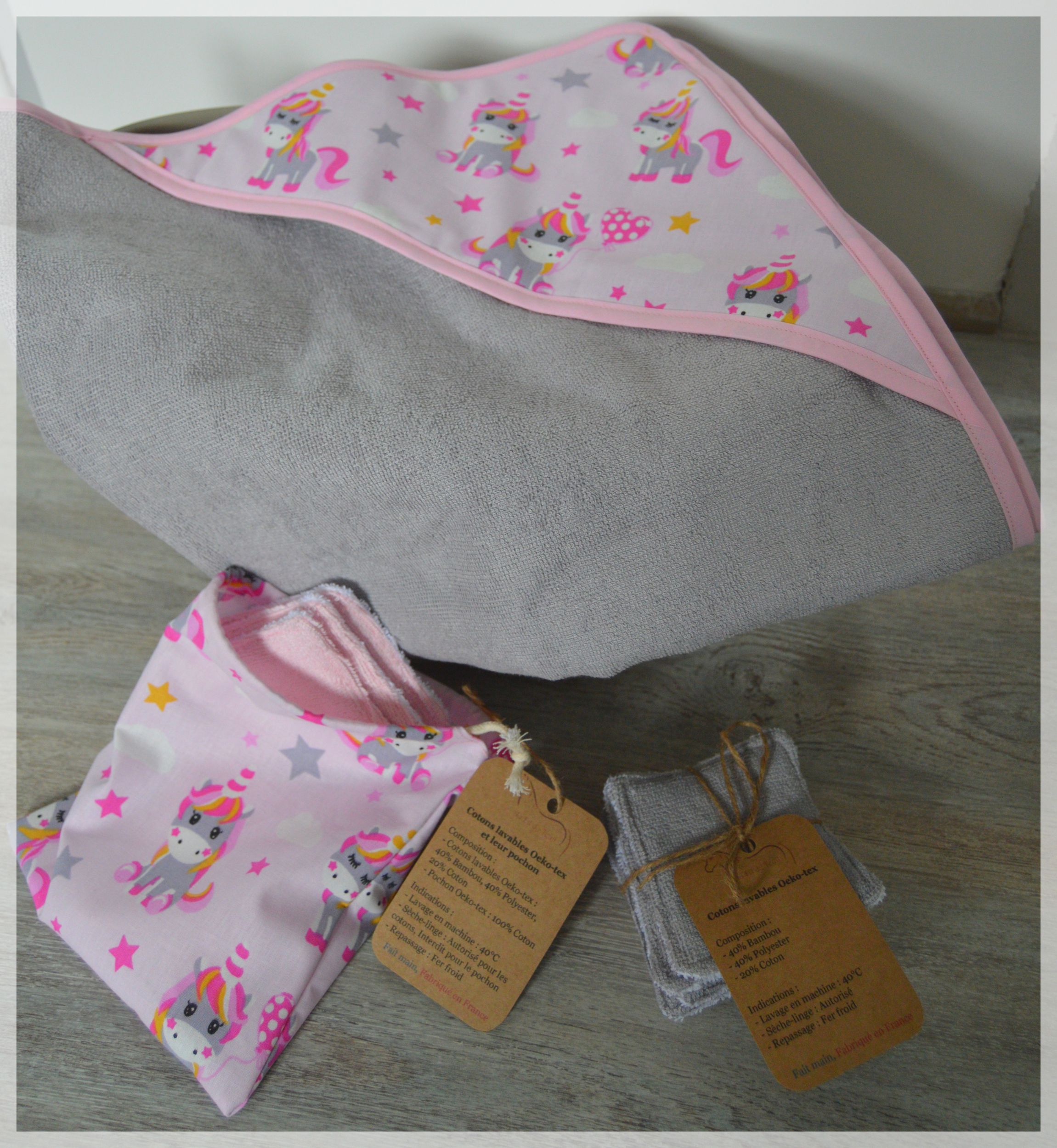 ensemble lison rose gris