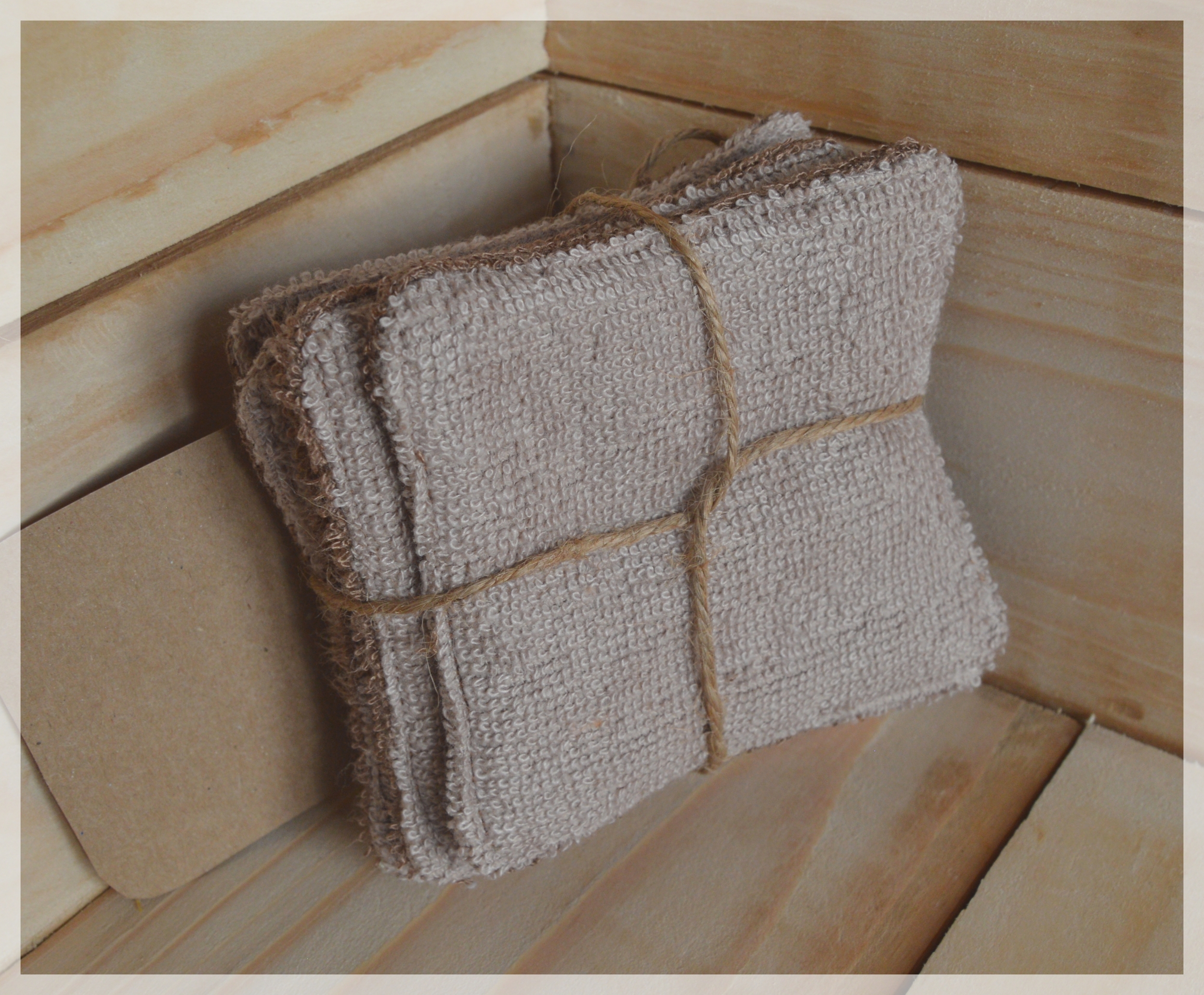 cotons lavables marron beige 2