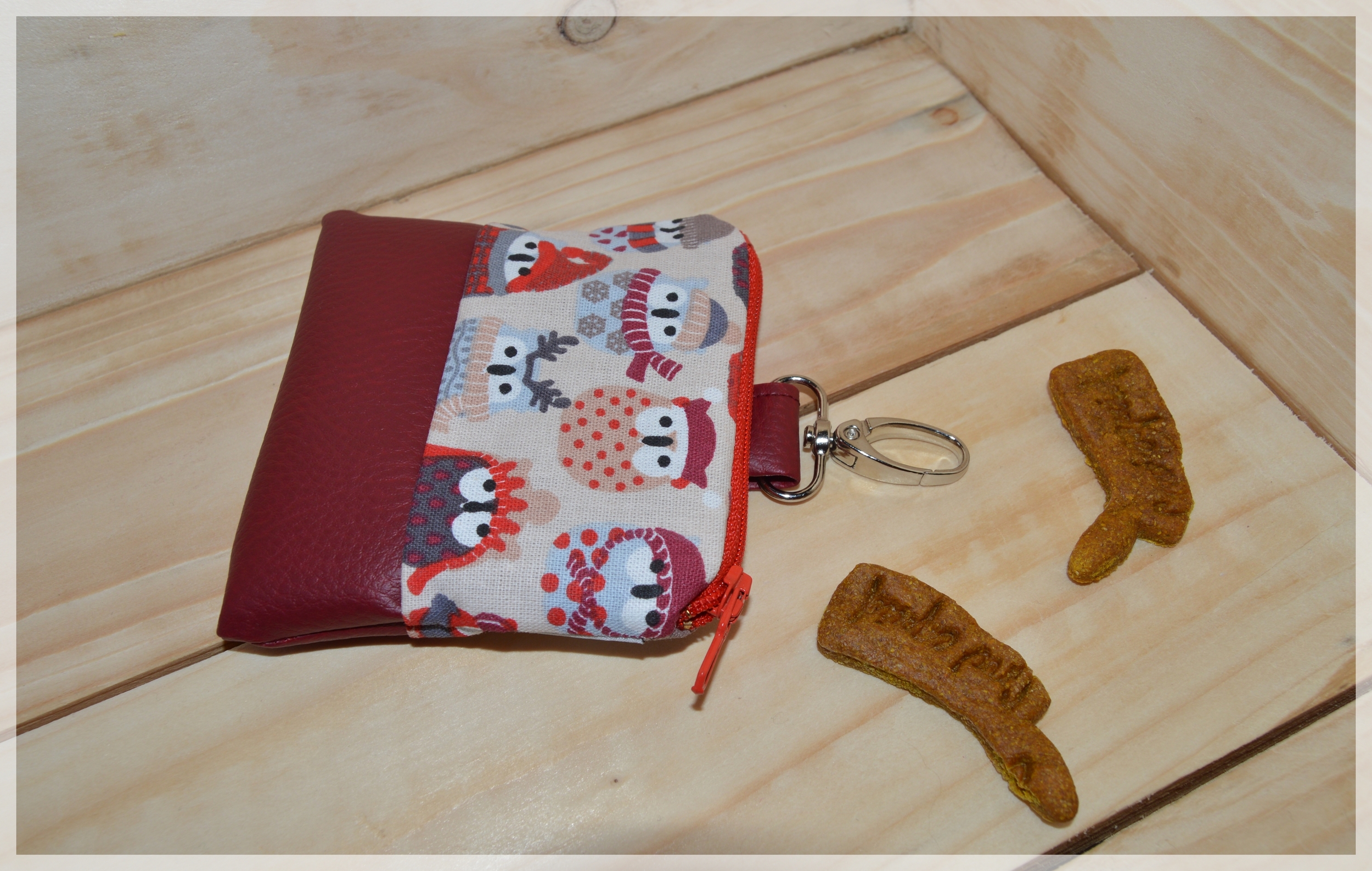 pochette friandises chouettes rouges 4