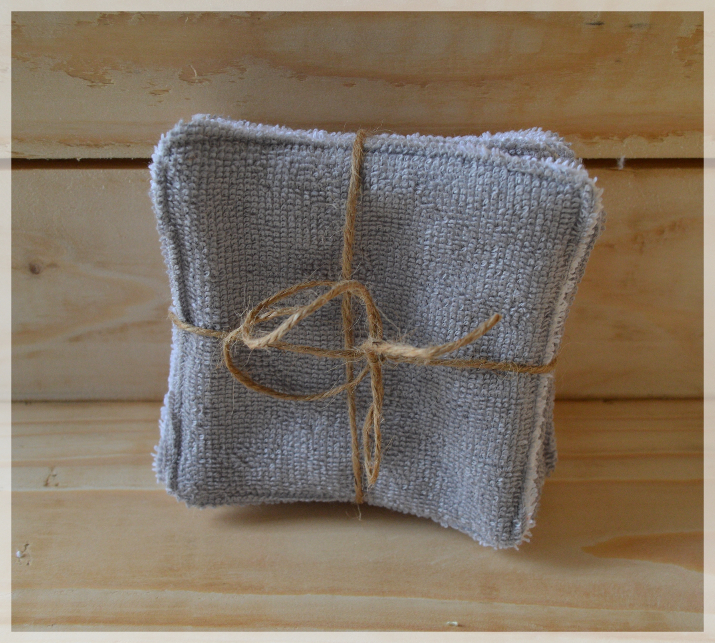 lingettes lavables gris et blanc 2