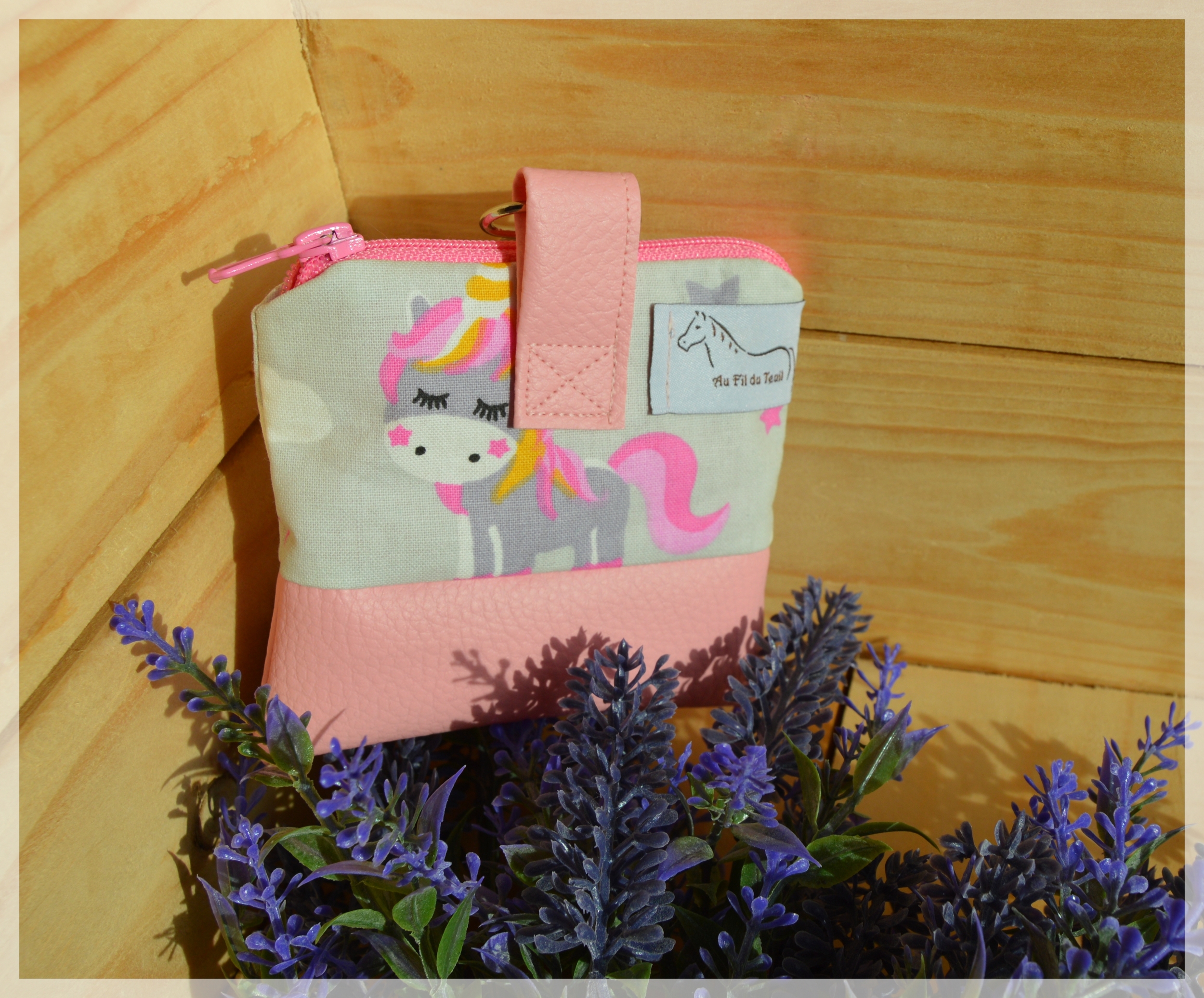 pochette friandises lisou grise rose pale 3